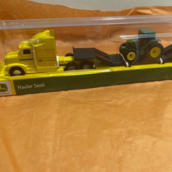 Yellow/Green John Deere Hauler Semi-Remorque - Picture 4 of 9
